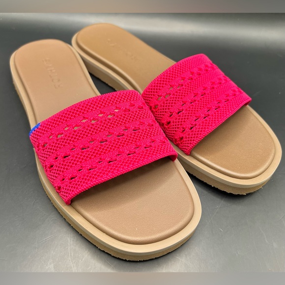 Rothy's Shoes - Rothy's Rouge Crochet Slide Sandals- Womens 7.5, New with tags
